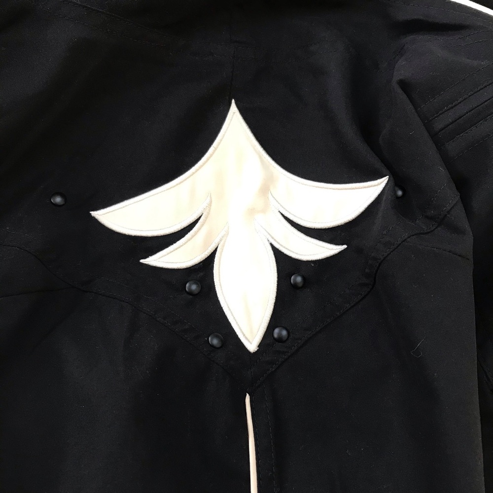Jamie Sadock Black & White Fleur Shoulder Golf Jacket - L - Picture 7 of 13